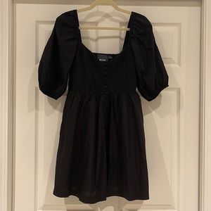 Maeve Puff-Sleeved Sweetheart Mini Dress